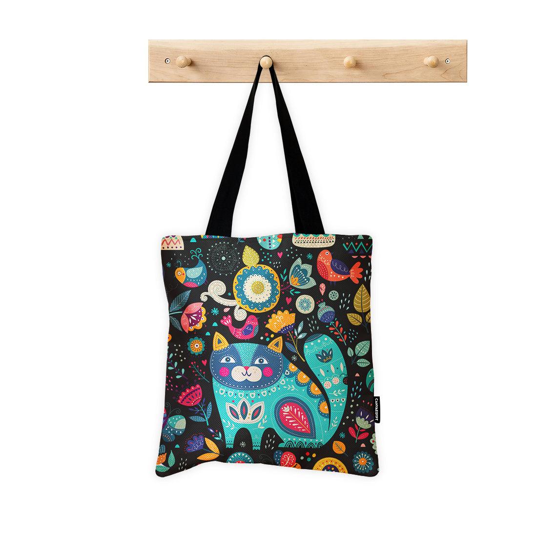 ToteBag Decorative Cat - CANVAEGYPT