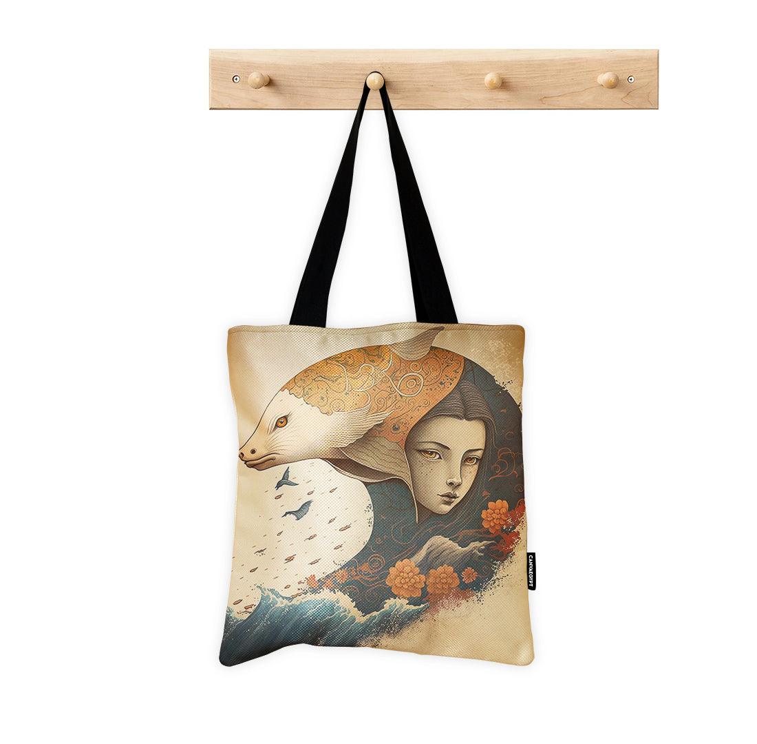 ToteBag Dolphin Art - CANVAEGYPT