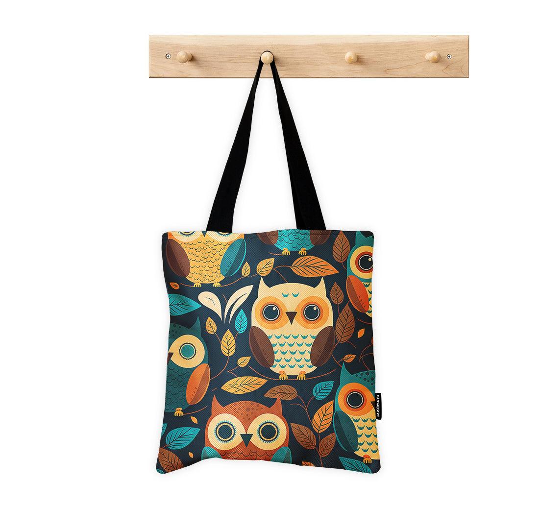 ToteBag Owl in woods - CANVAEGYPT