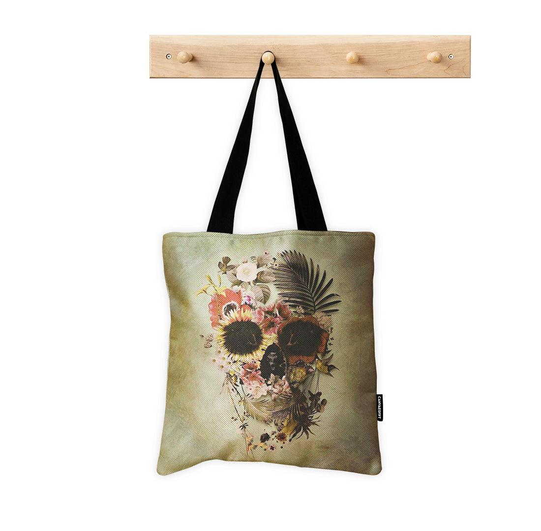 ToteBag Skull Flower - CANVAEGYPT