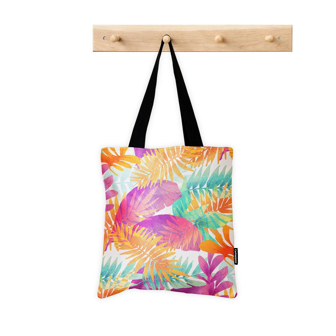 ToteBag Summer Leafs 1 - CANVAEGYPT