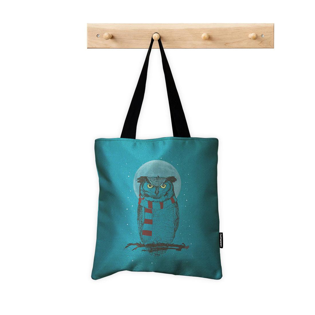 ToteBag Winter owl - CANVAEGYPT