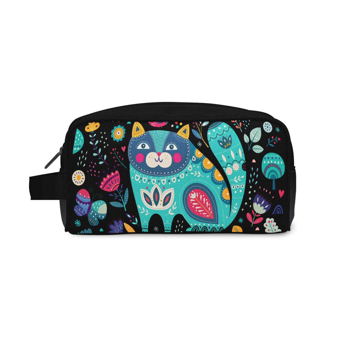 Travel Case Cat and Flowers - CANVAEGYPT