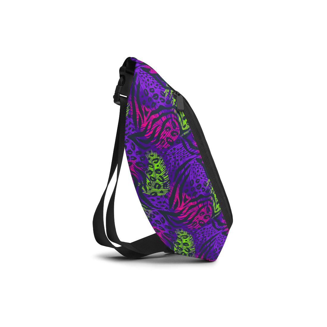 Waist Bag Purple Leafs - CANVAEGYPT