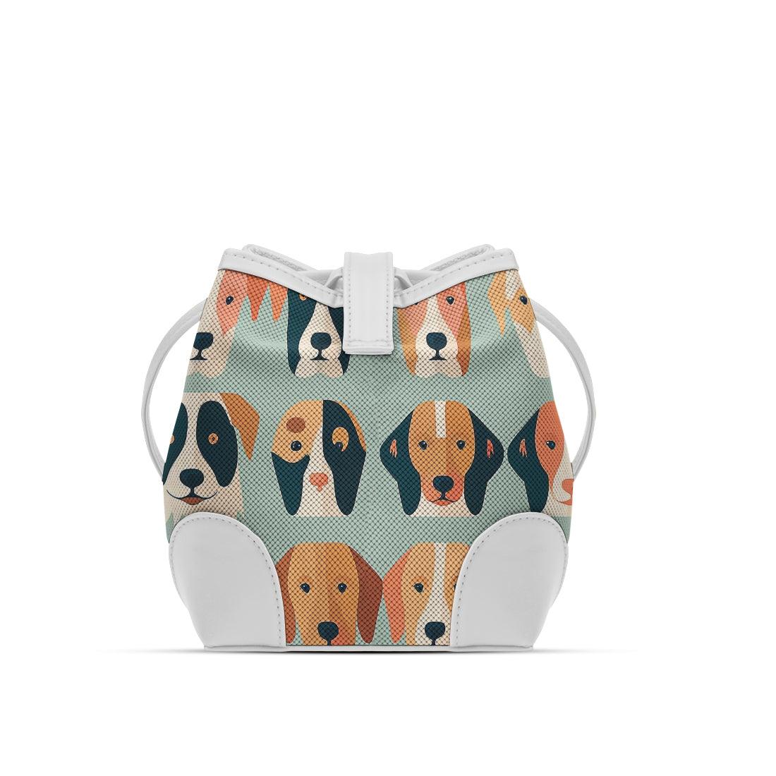 White Bucket Bags Dogs - CANVAEGYPT