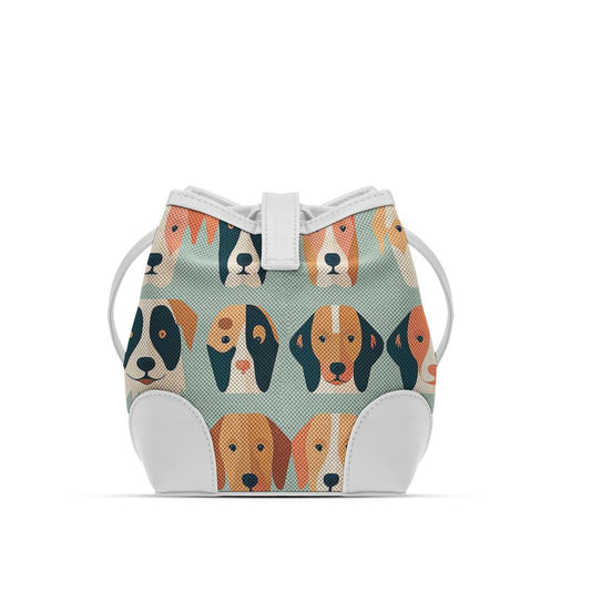 White Bucket Bags Dogs - CANVAEGYPT