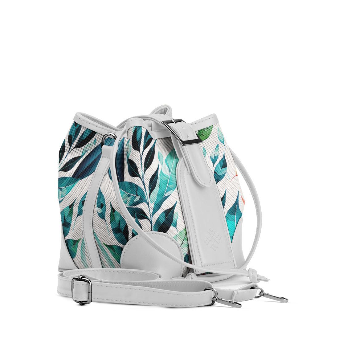 White Bucket Bags Leaf - CANVAEGYPT