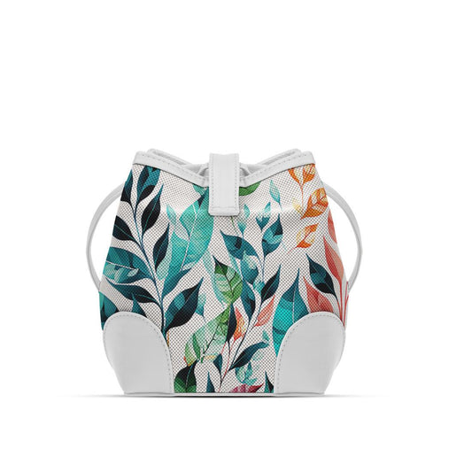 White Bucket Bags Leaf - CANVAEGYPT