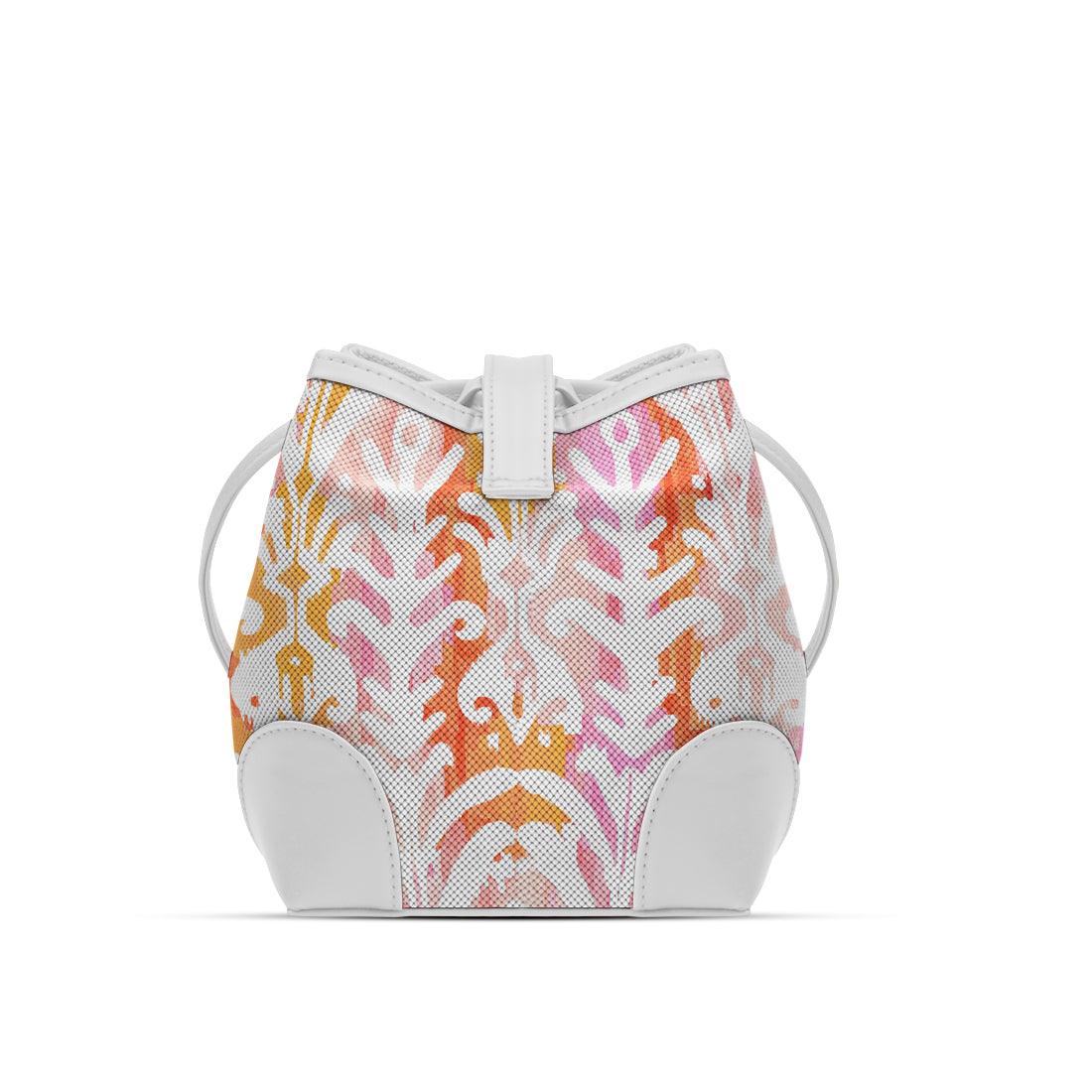 White Bucket Bags Rose ikat - CANVAEGYPT