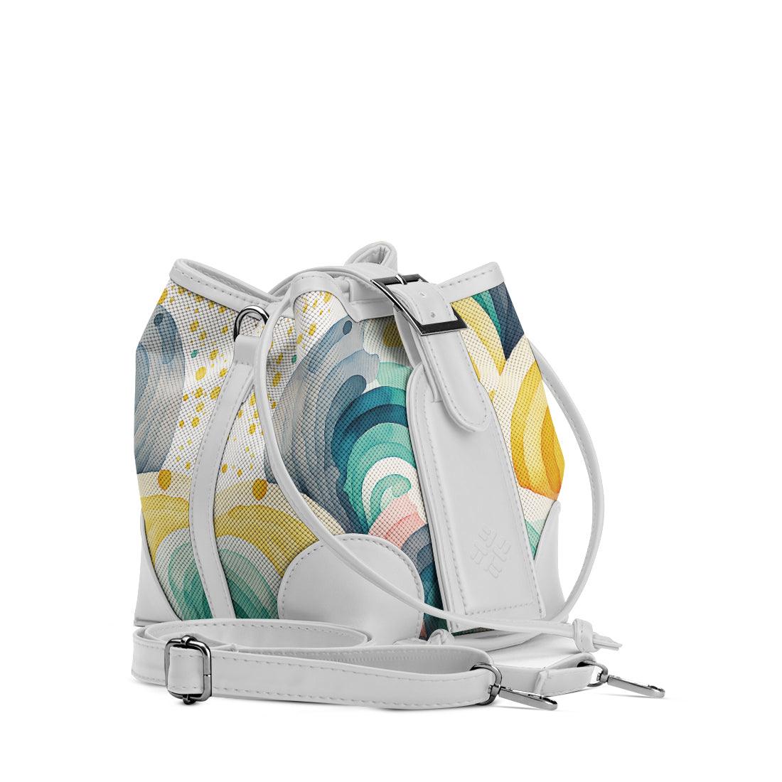 White Bucket Bags Scribbles - CANVAEGYPT