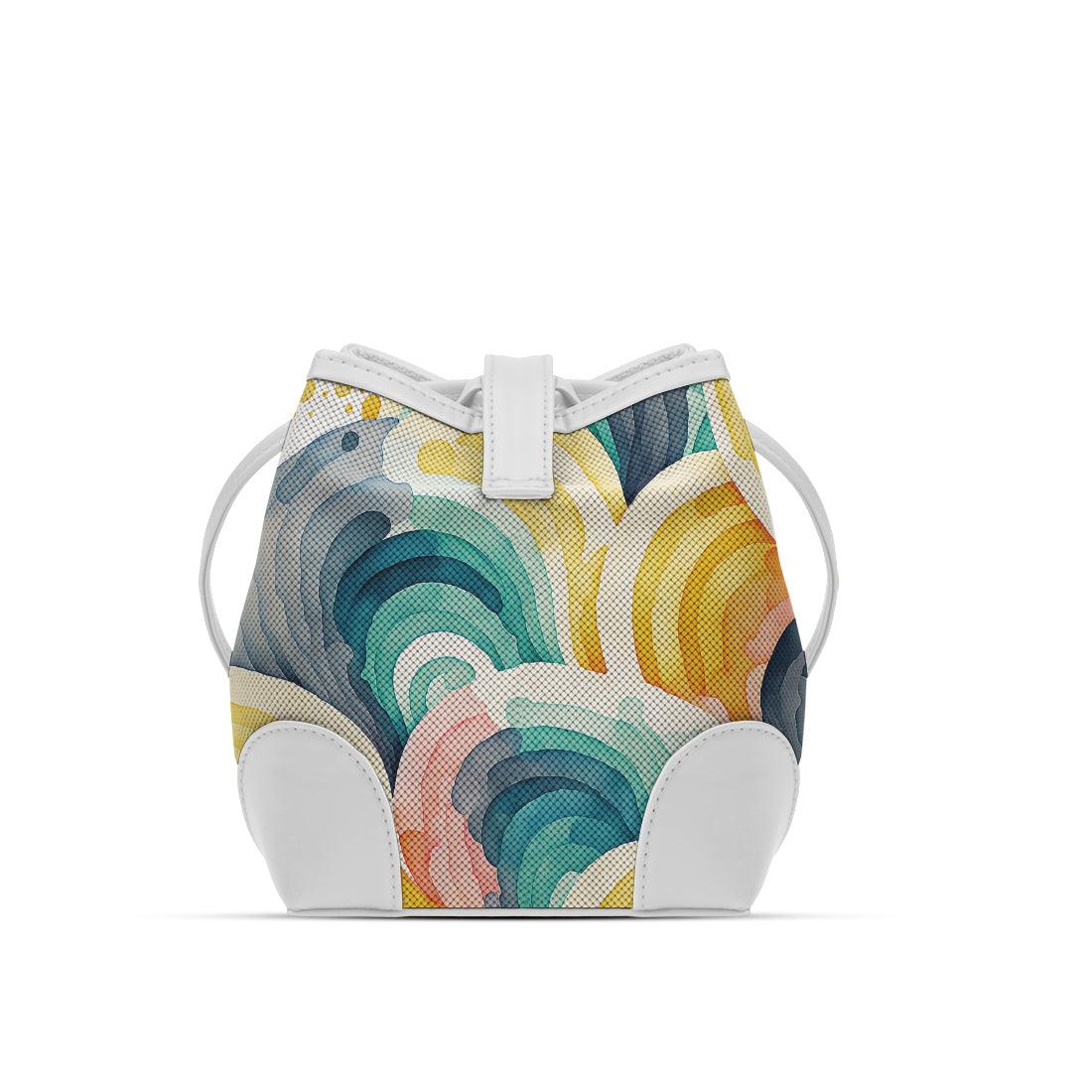 White Bucket Bags Scribbles - CANVAEGYPT