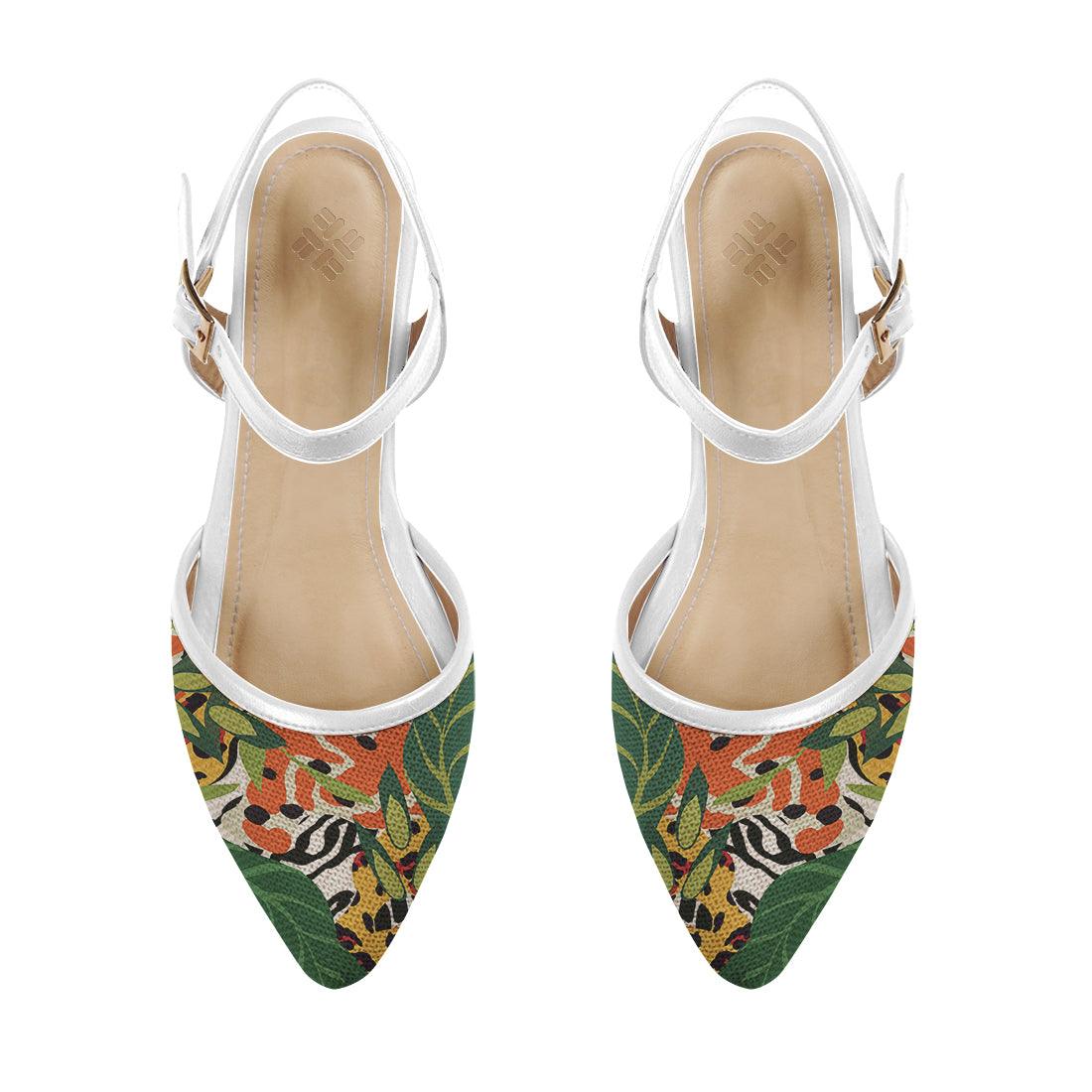 White Closed Strap Sandal Skin - CANVAEGYPT