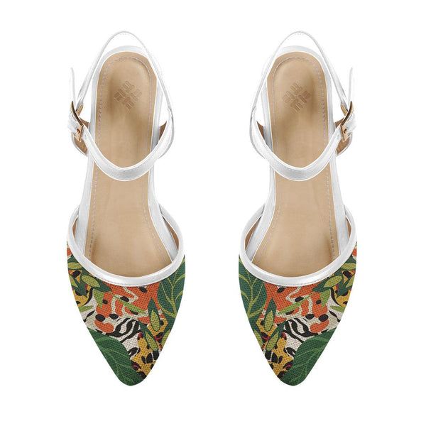 White Closed Strap Sandal Skin - CANVAEGYPT