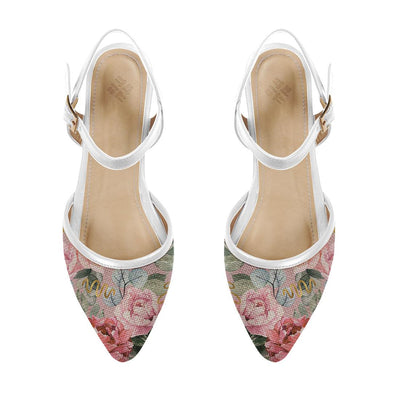 White Closed Strap Sandal Watercolor gentle - CANVAEGYPT