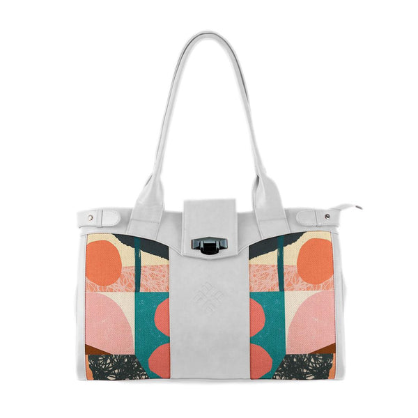 White Double Handle Large Bag Art - CANVAEGYPT