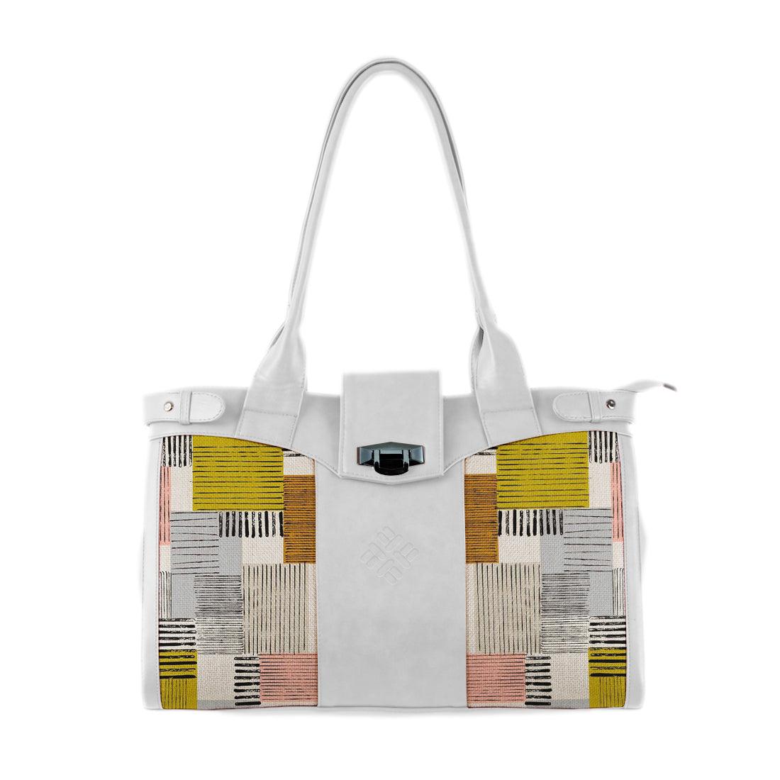 White Double Handle Large Bag Block - CANVAEGYPT