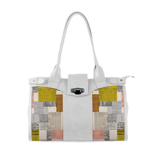 White Double Handle Large Bag Block - CANVAEGYPT