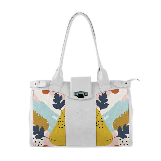 White Double Handle Large Bag Pattern - CANVAEGYPT
