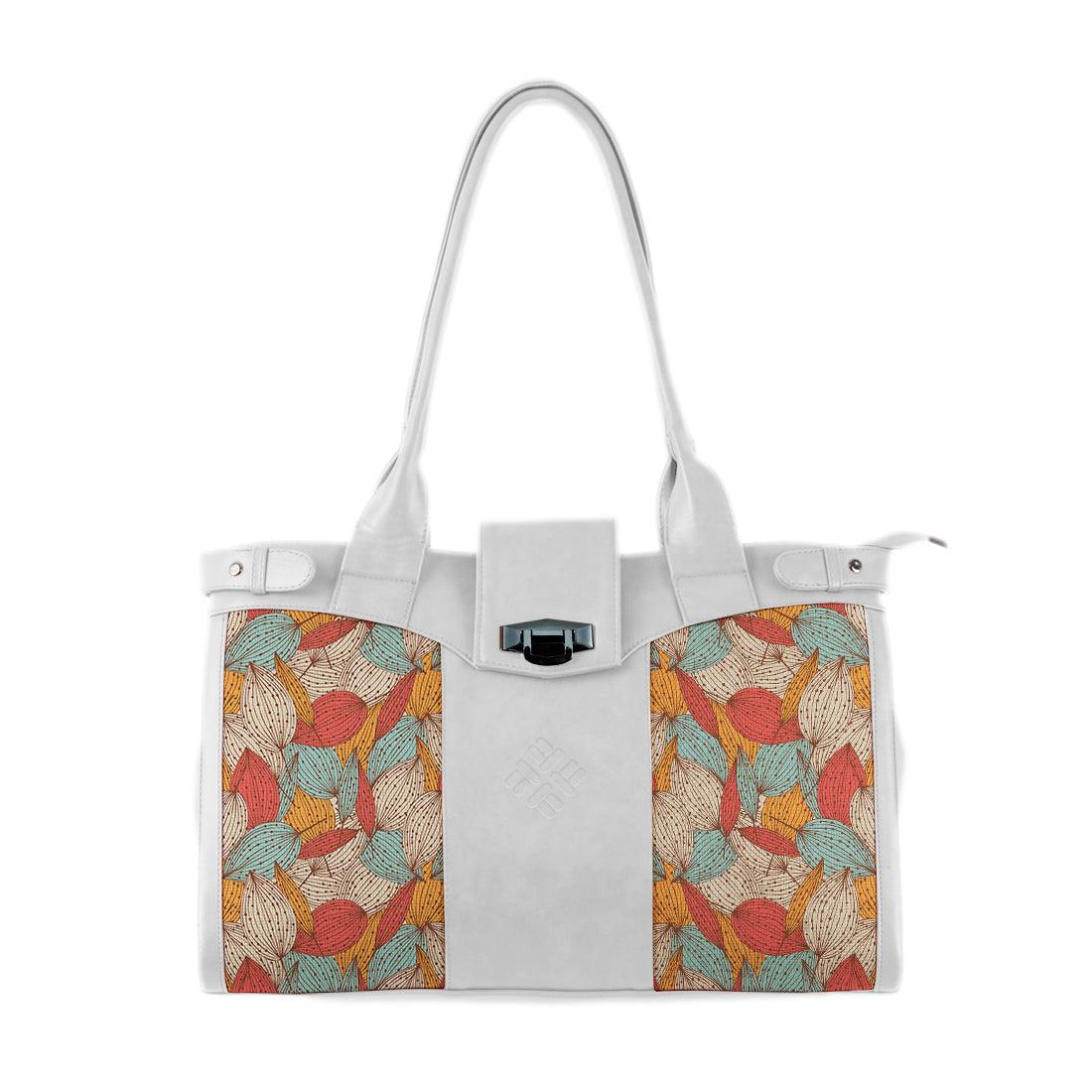 White Double Handle Large Bag Romantic autumn - CANVAEGYPT