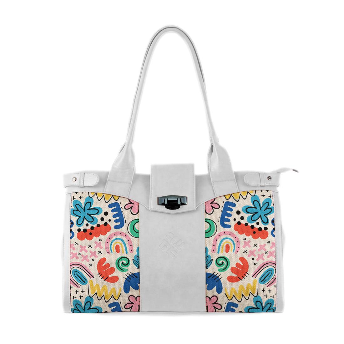 White Double Handle Large Bag Shapes - CANVAEGYPT