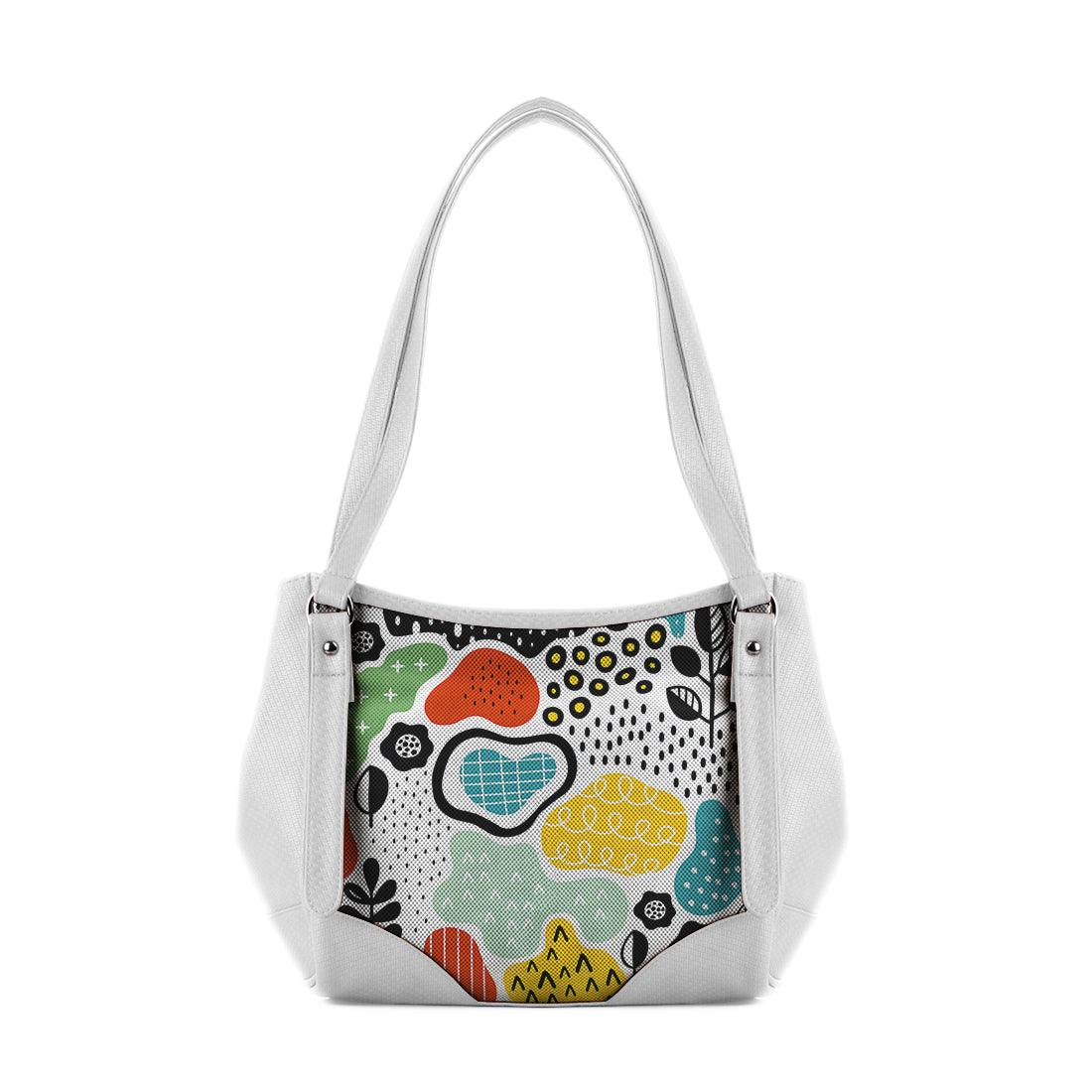 White Leather Tote Bag Shapes - CANVAEGYPT