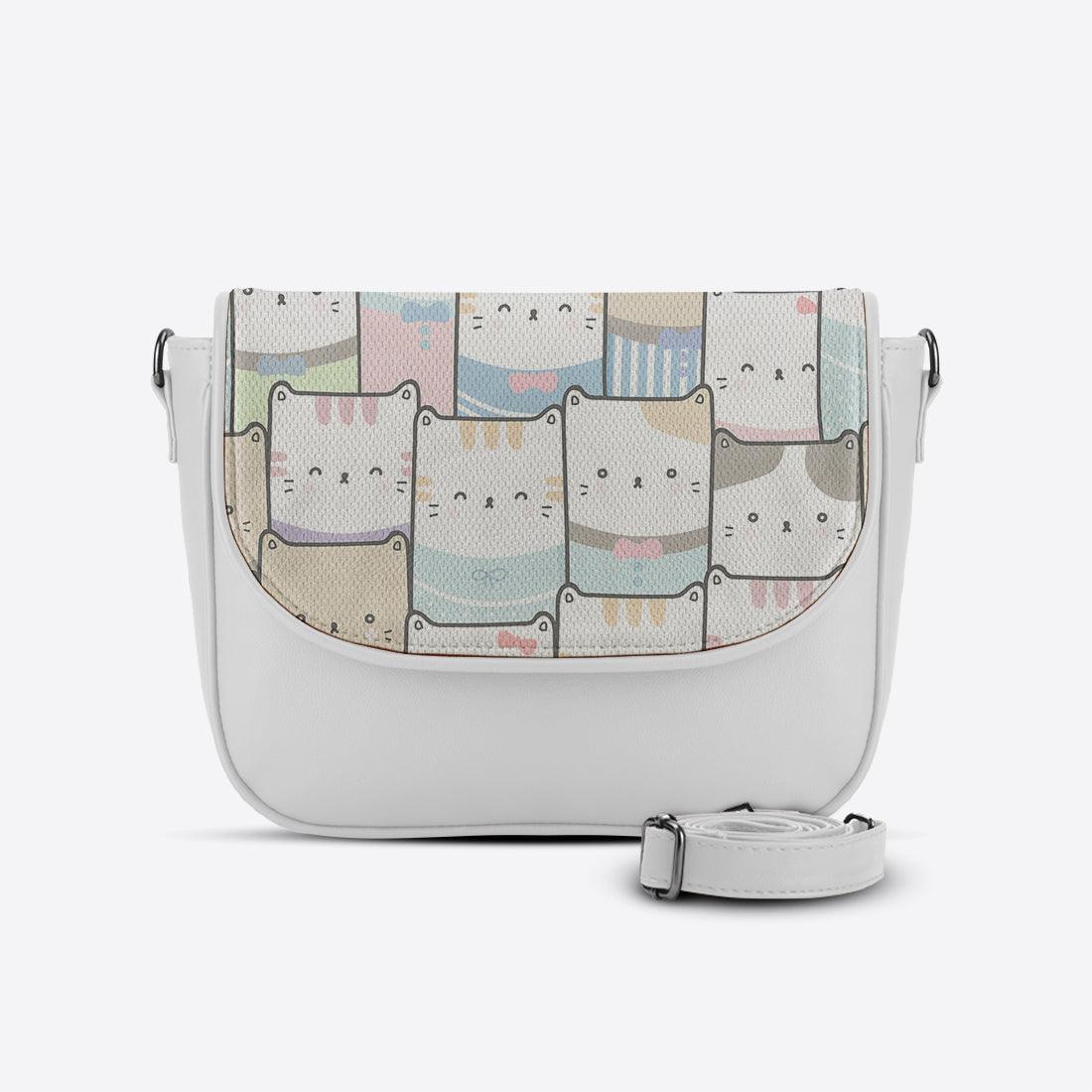 White Messenger Crossbody Kitty - CANVAEGYPT