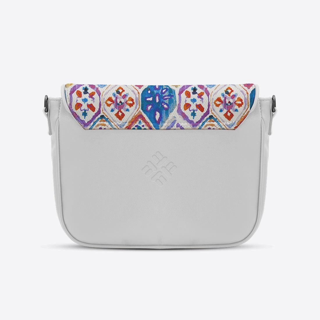 White Messenger Crossbody Mozaic - CANVAEGYPT