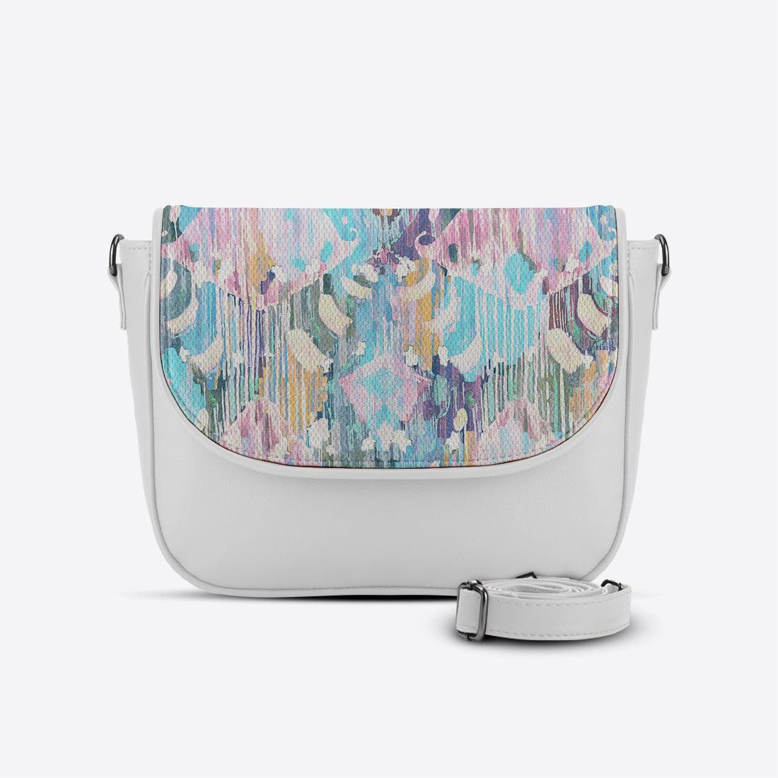 White Messenger Crossbody Vibrant purple - CANVAEGYPT