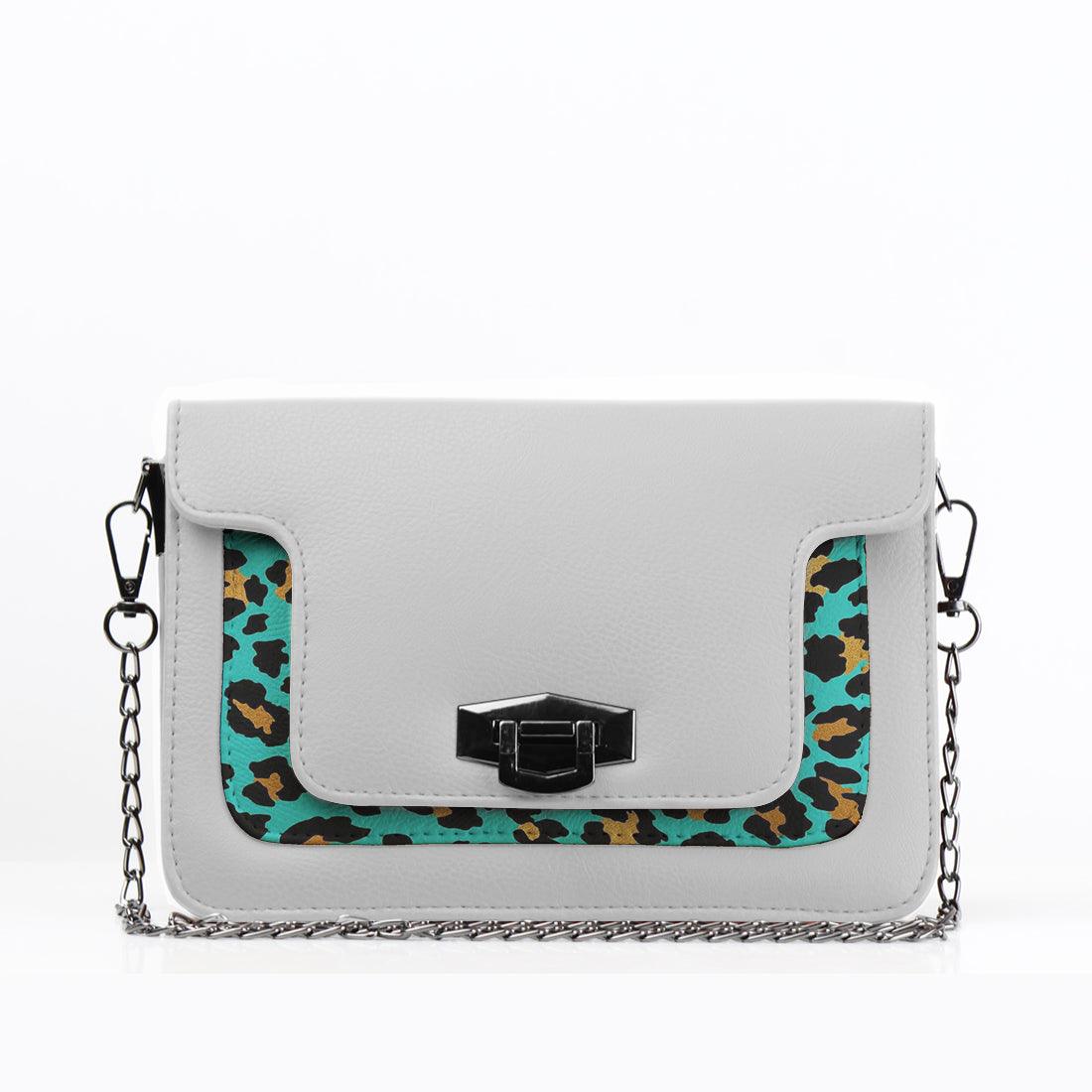 White Mini Embossed Chain Bag Creative Skin - CANVAEGYPT