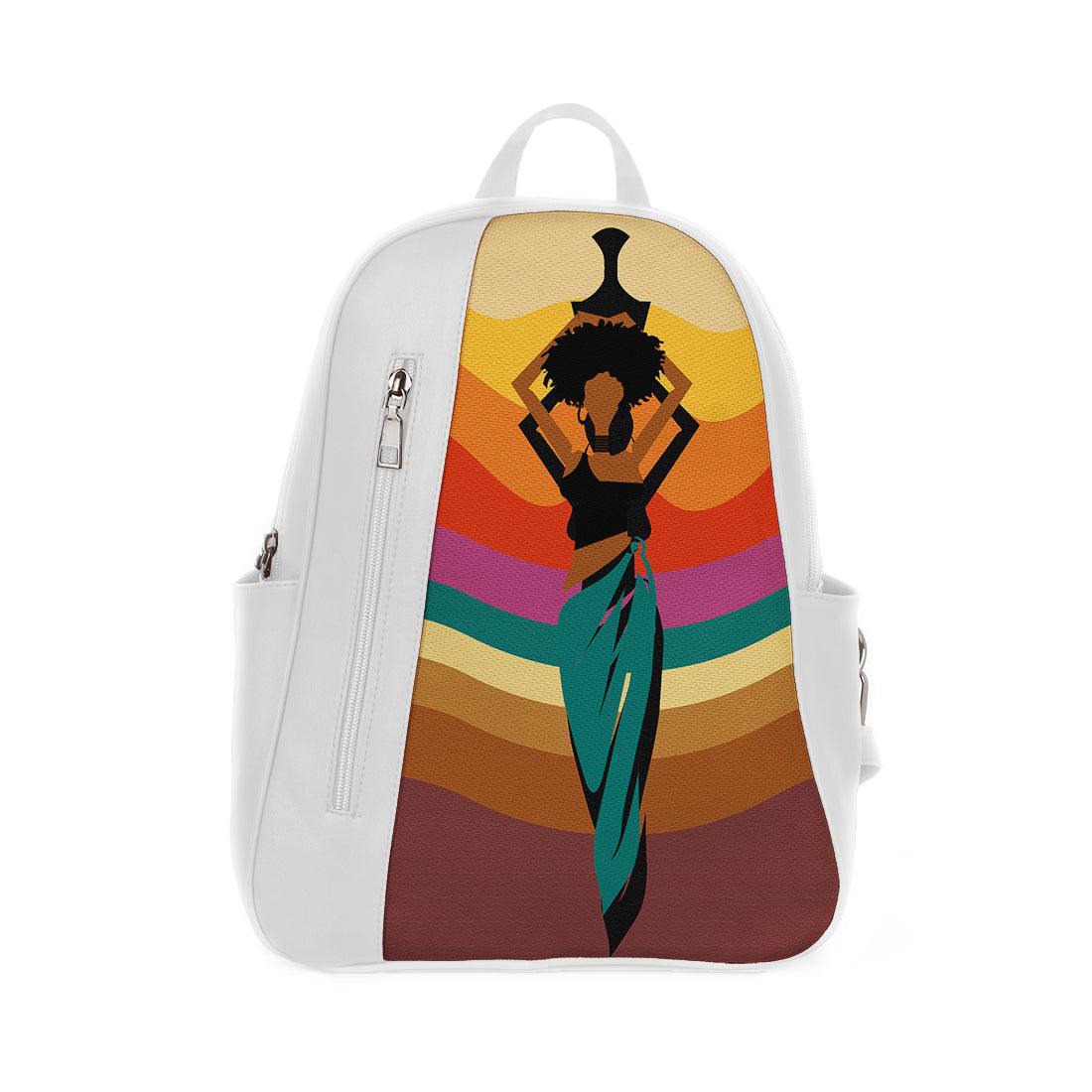 White Mixed Backpack African - CANVAEGYPT