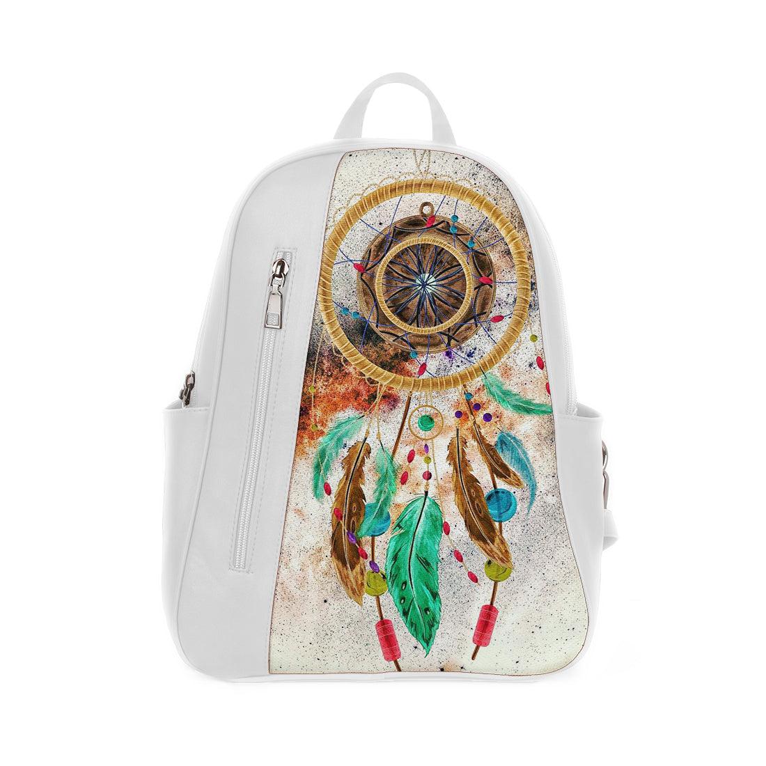 White Mixed Backpack Dream Catcher - CANVAEGYPT
