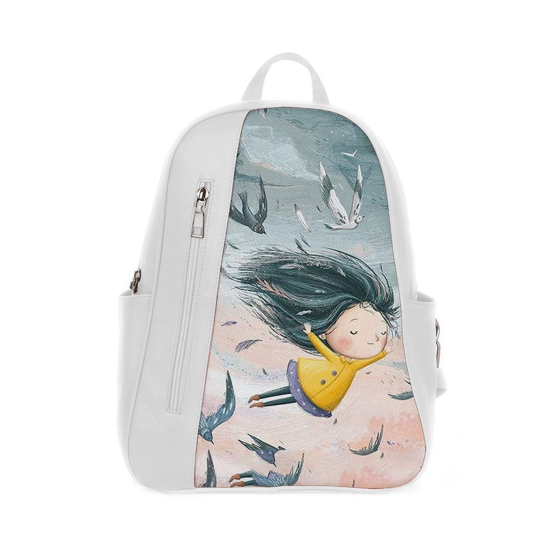 White Mixed Backpack Fly With Me - CANVAEGYPT