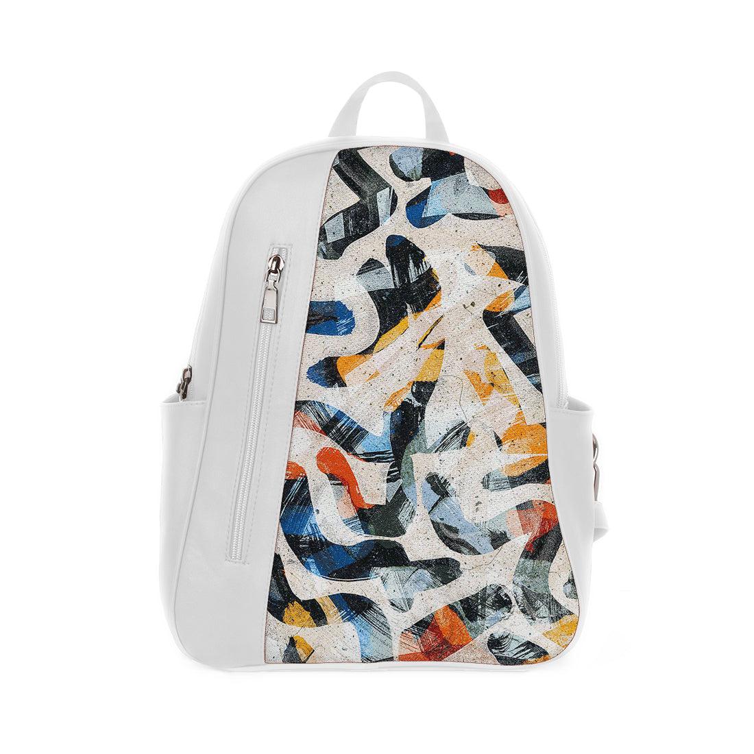 White Mixed Backpack Sand Art - CANVAEGYPT