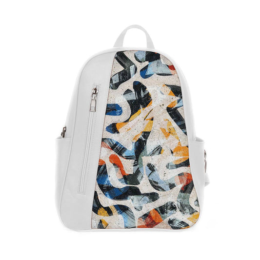 White Mixed Backpack Sand Art - CANVAEGYPT