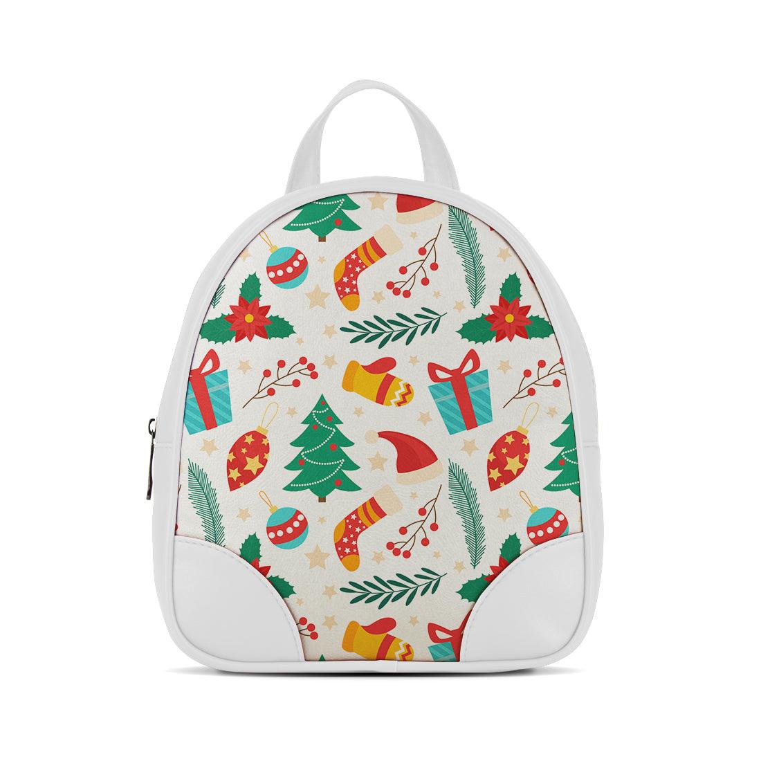 White O Mini Backpacks Christmas - CANVAEGYPT