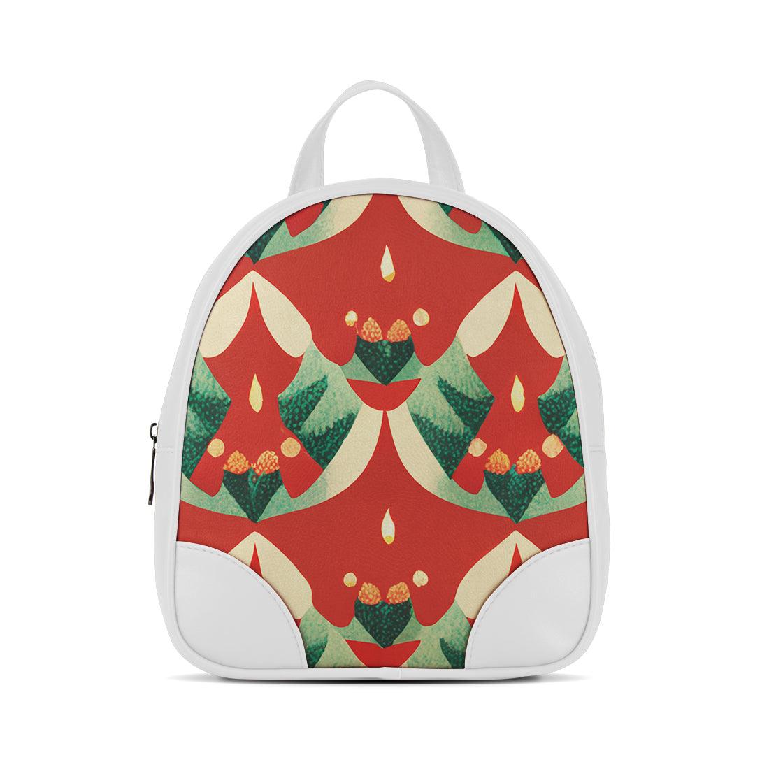 White O Mini Backpacks Christmas Red - CANVAEGYPT