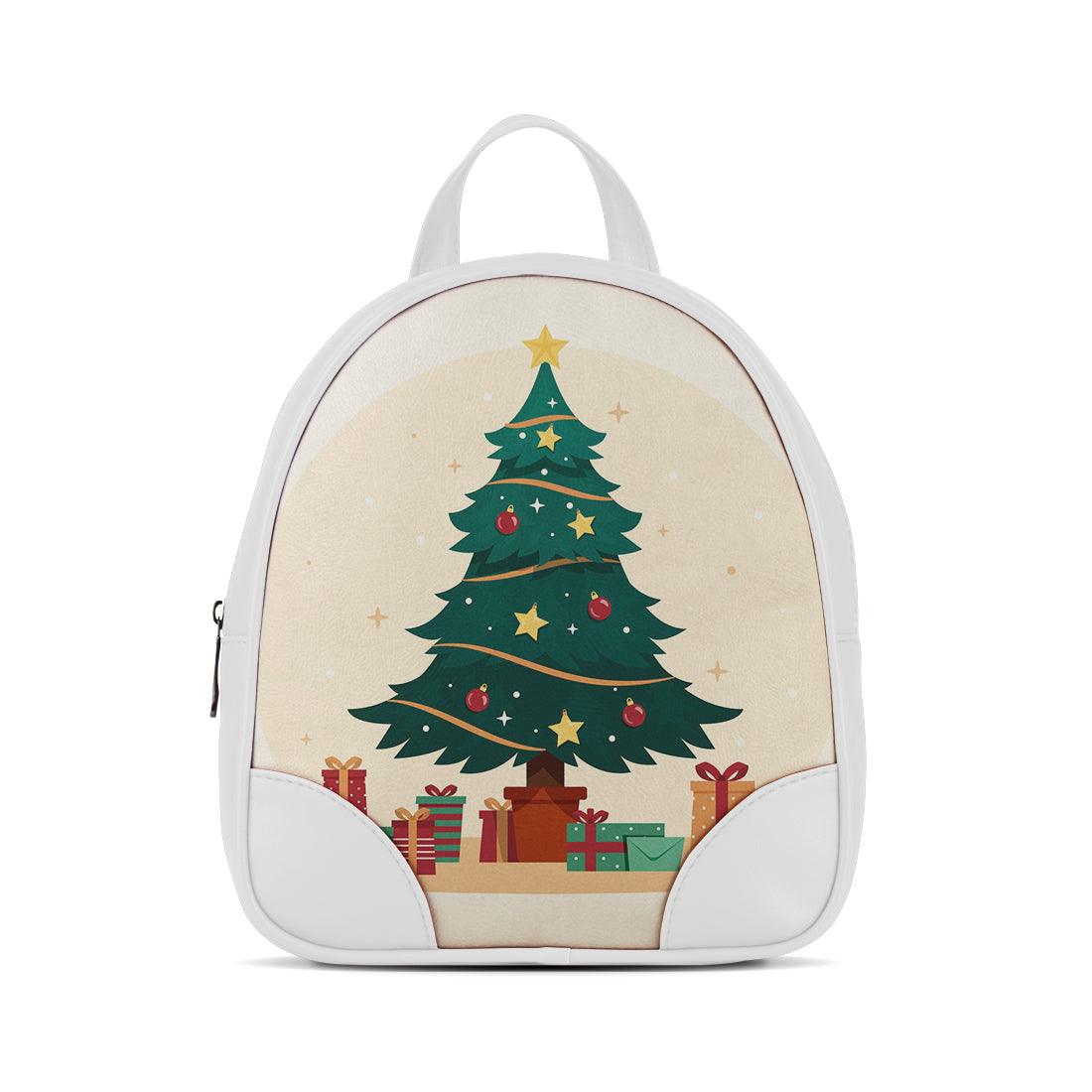 White O Mini Backpacks Christmas Tree - CANVAEGYPT