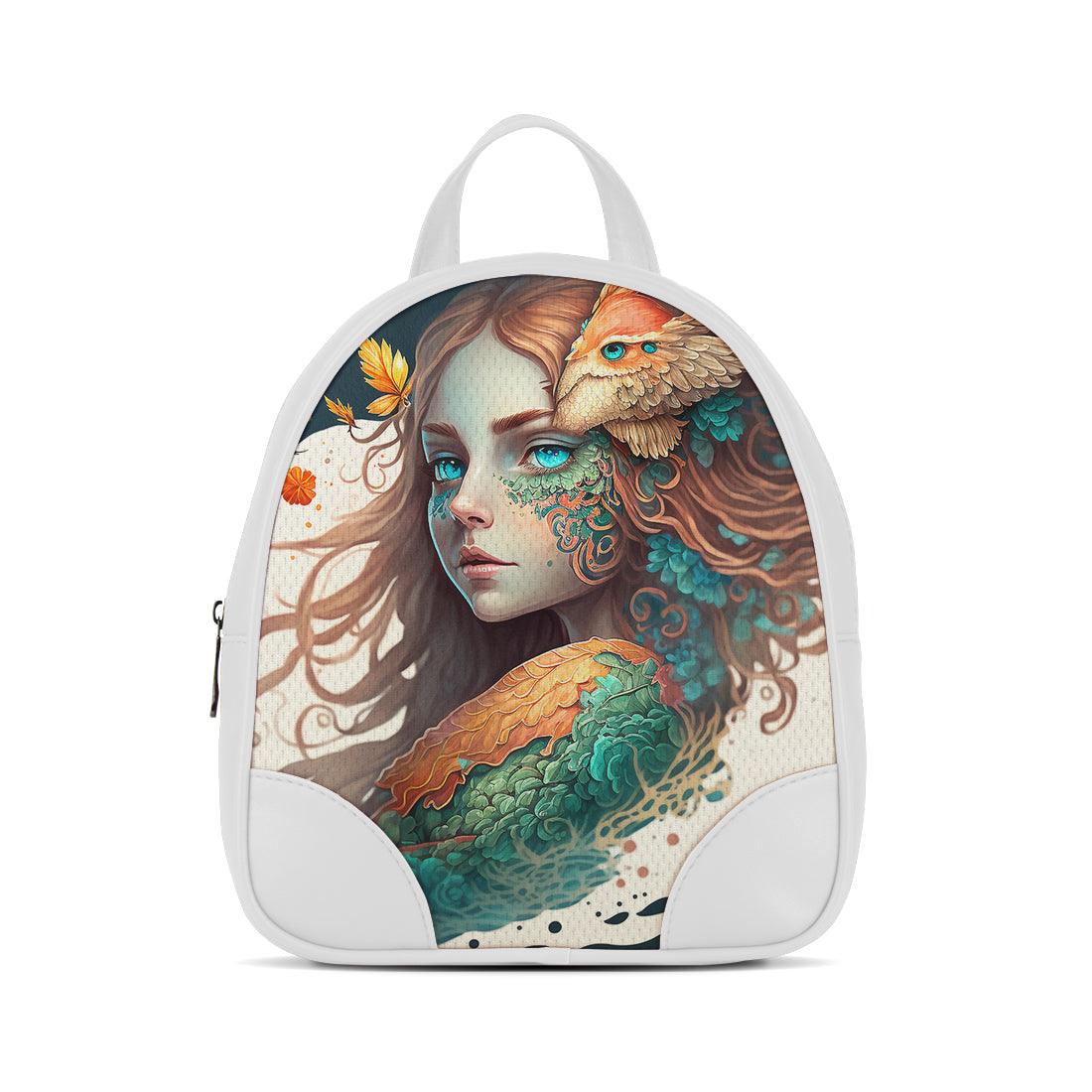 White O Mini Backpacks Little Princess - CANVAEGYPT