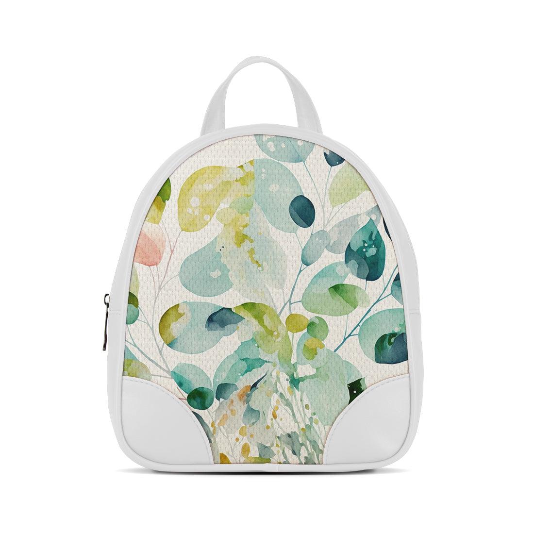 White O Mini Backpacks Mixed Color Leaf - CANVAEGYPT