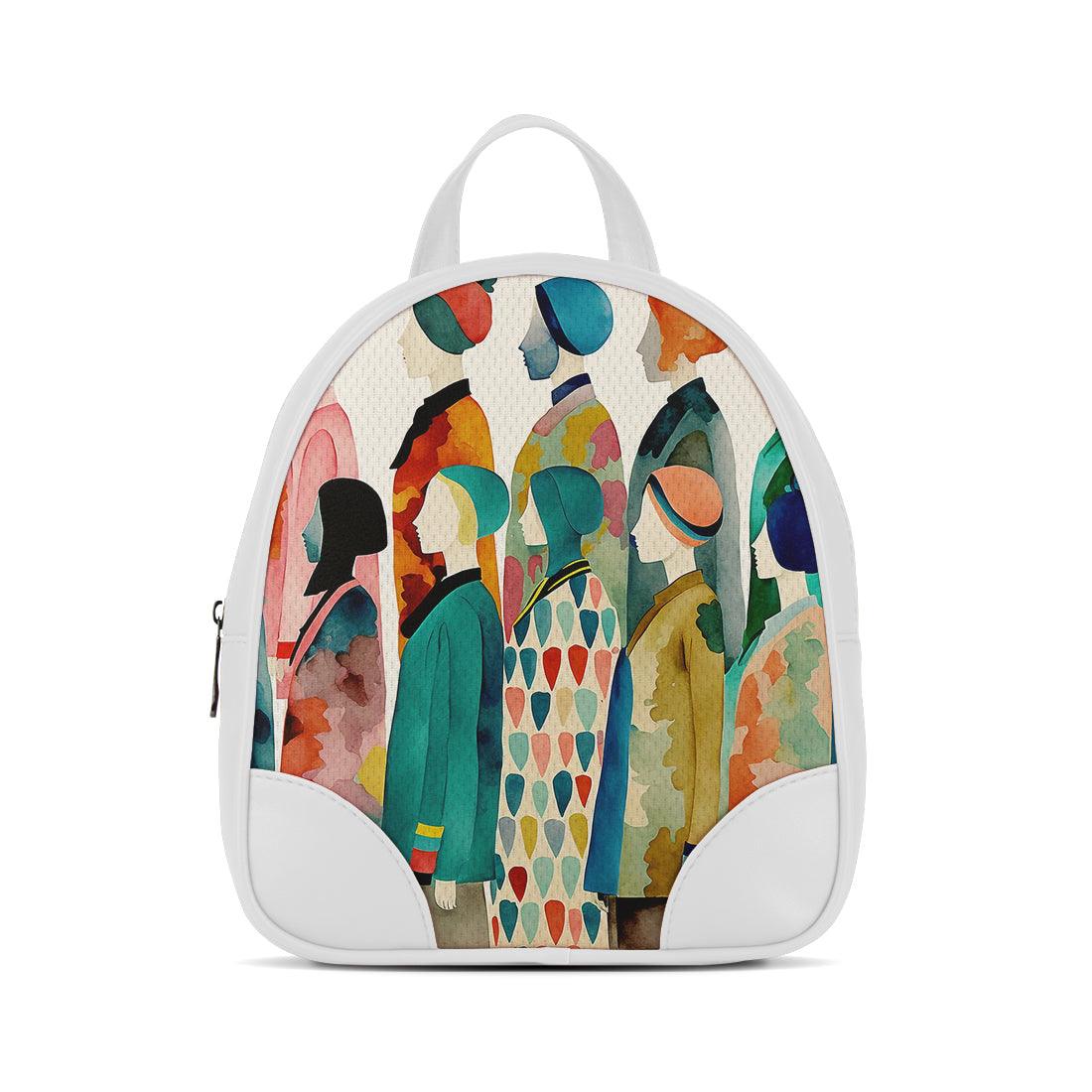 White O Mini Backpacks One Line - CANVAEGYPT