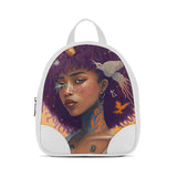 White O Mini Backpacks Queen - CANVAEGYPT