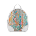 White O Mini Backpacks Rainy day