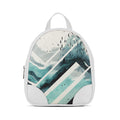 White O Mini Backpacks Upside Down