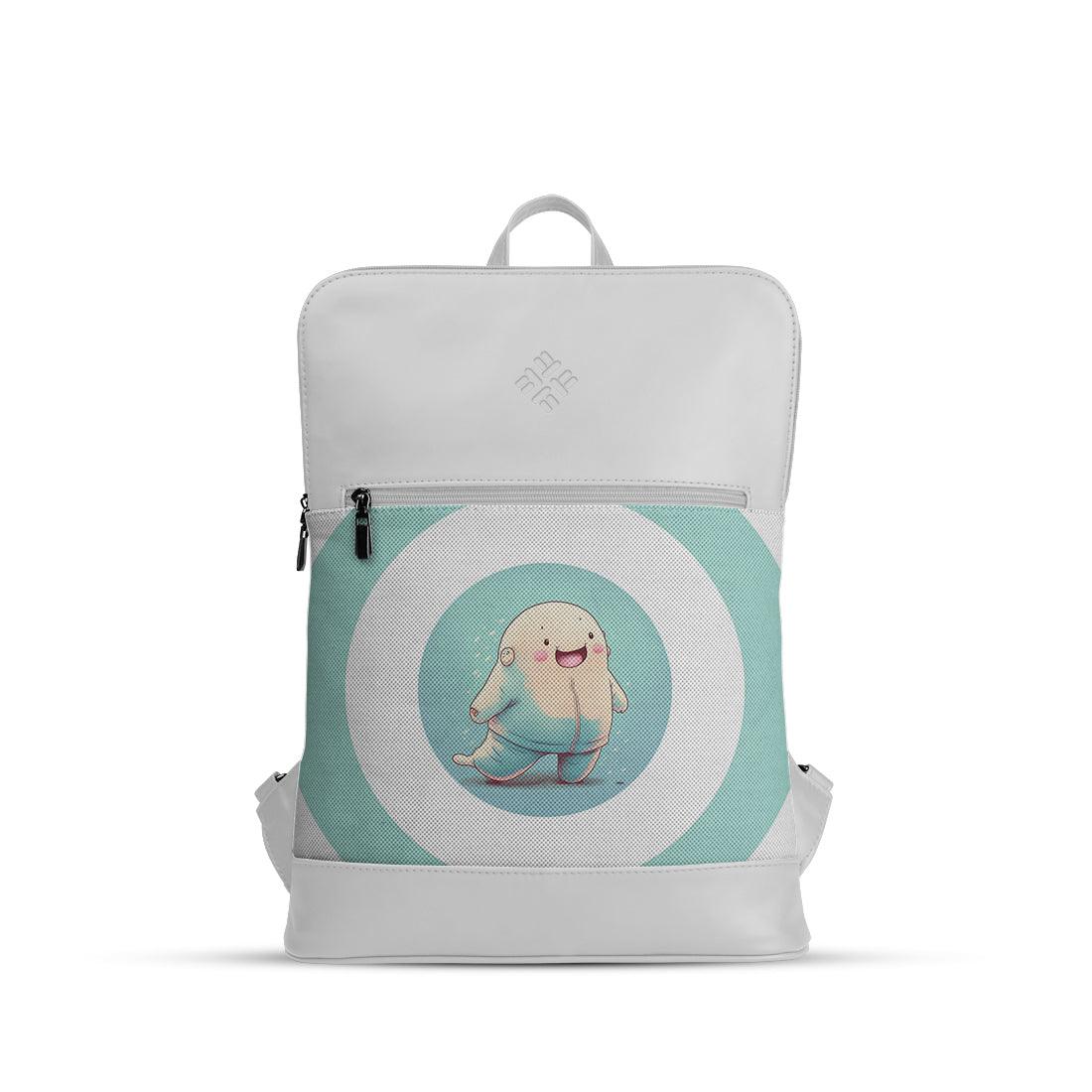 White Orbit Laptop Backpack Blobfish - CANVAEGYPT