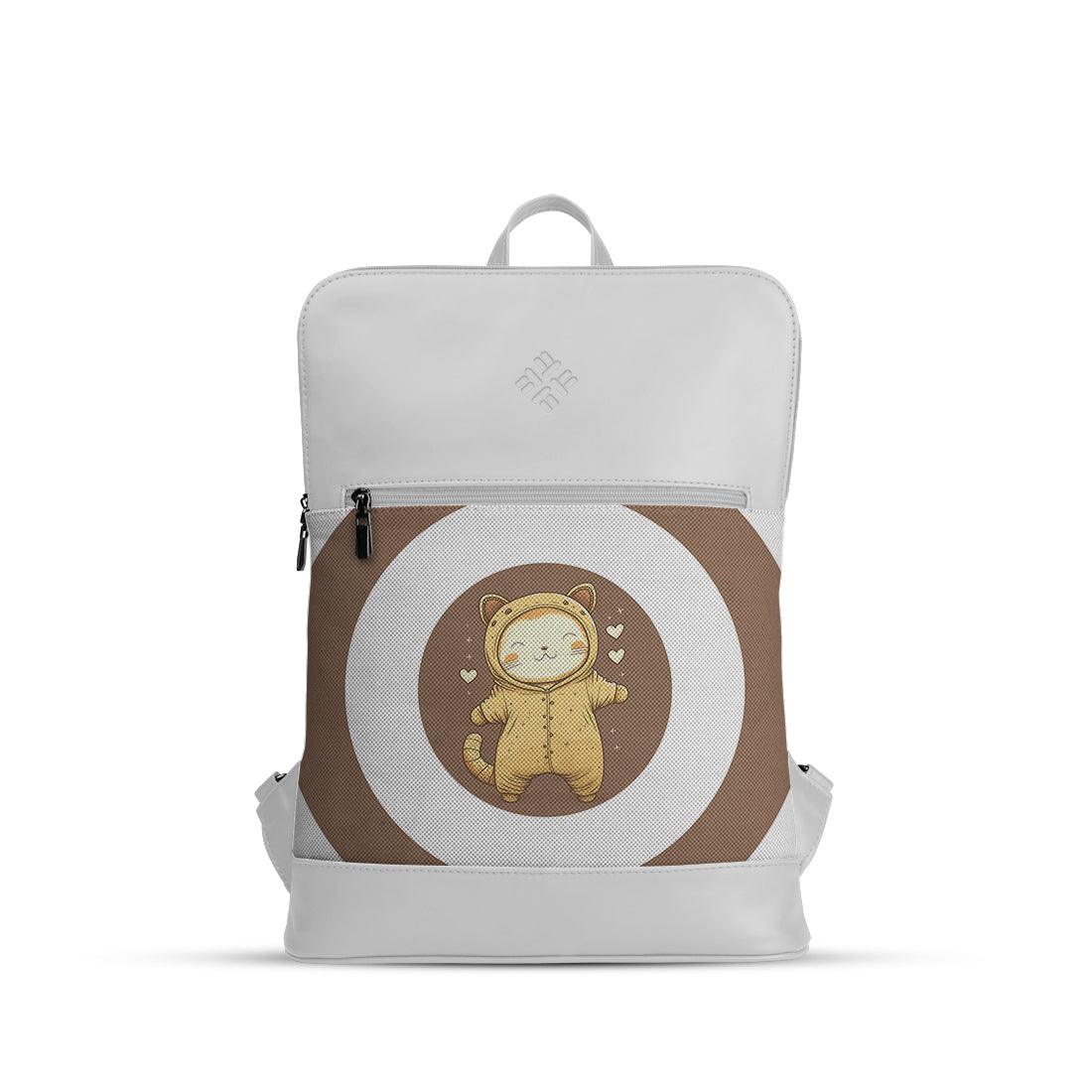 White Orbit Laptop Backpack Cat - CANVAEGYPT