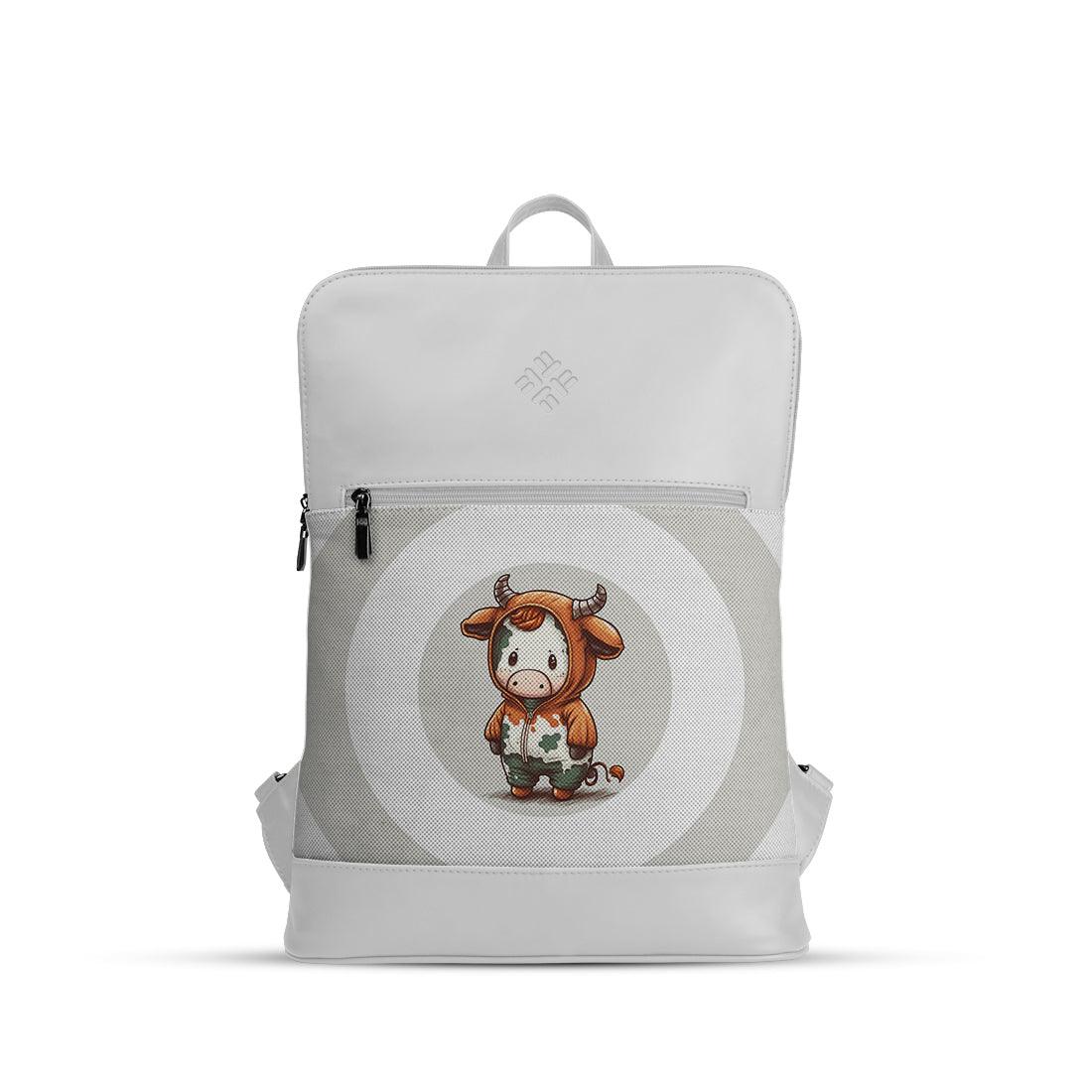 White Orbit Laptop Backpack Cow - CANVAEGYPT