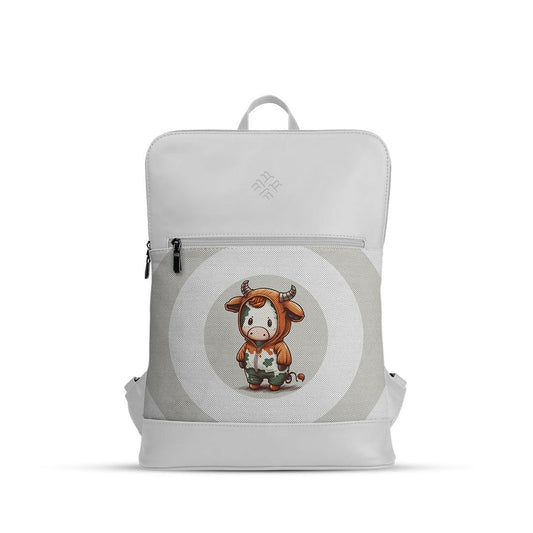White Orbit Laptop Backpack Cow - CANVAEGYPT