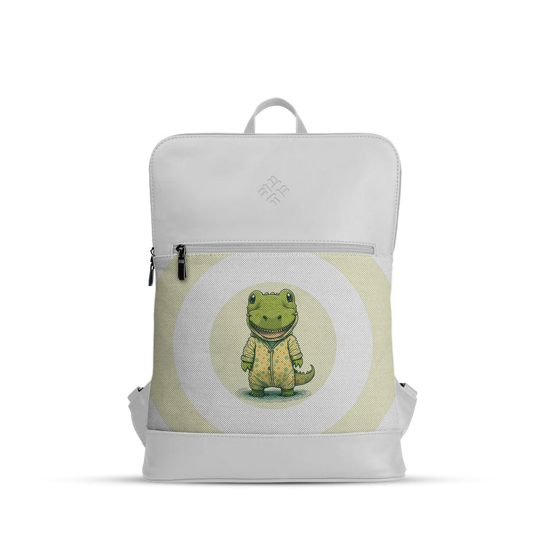 White Orbit Laptop Backpack Crocodile - CANVAEGYPT