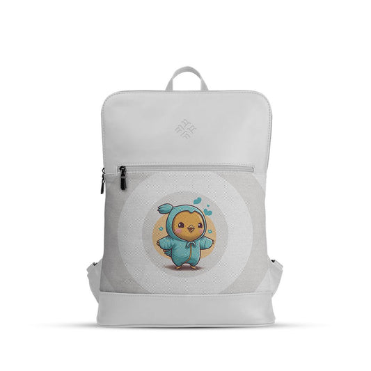 White Orbit Laptop Backpack Cute Bird - CANVAEGYPT