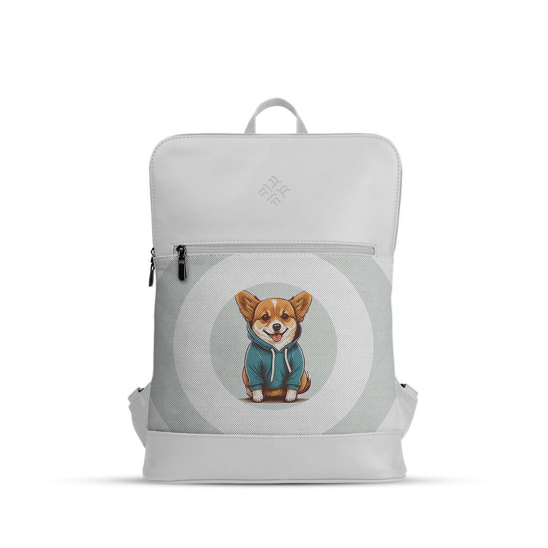 White Orbit Laptop Backpack Dog - CANVAEGYPT